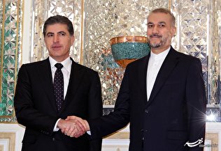 «نیچیروان بارزانی» رئیس اقلیم کردستان با وزیر امور خارجه ایران دیدار کرد