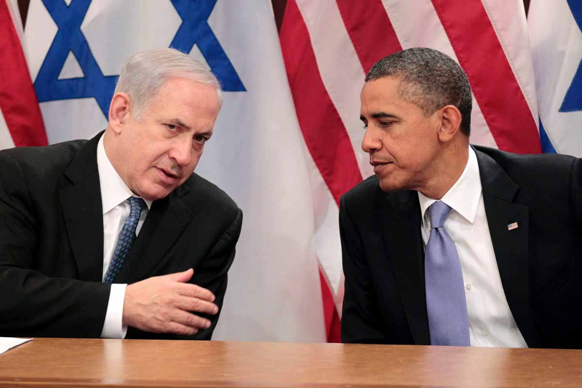 اوباما و وزیر اسرائیل