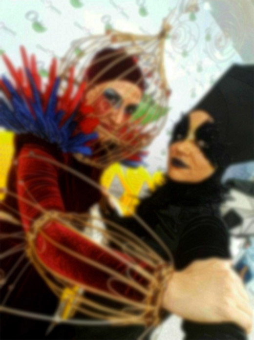 چهره زشت بالماسکه و هالووین در دانشگاه الزهرا! / + تصاویر