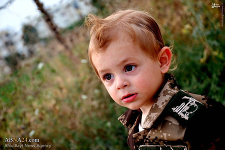 کودک زیبای لبنانی عضو جدید حزب‌الله