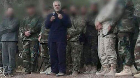 سردار سلیمانی در سوریه به افسران ایرانی و حزب‌الله آموزش می‌دهد+ تصاویر