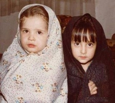 تبریک تولد زیبای مهراوه شریفی نیا به خواهرش + عکس