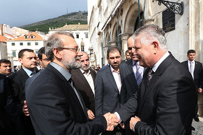 رؤسای مجلس ایران و صربستان دیدار کردند