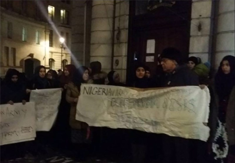 تجمع مردم لندن در اعتراض به کشتار مسلمانان نیجریه
