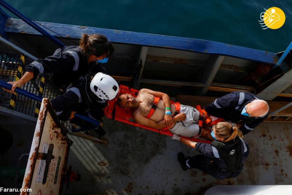 تصاویر | نجات مهاجران سرگردان در دریا