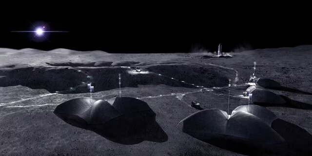 انتشار طرح‌های مفهومی از اقامتگاه‌های فضانوردان در ماه