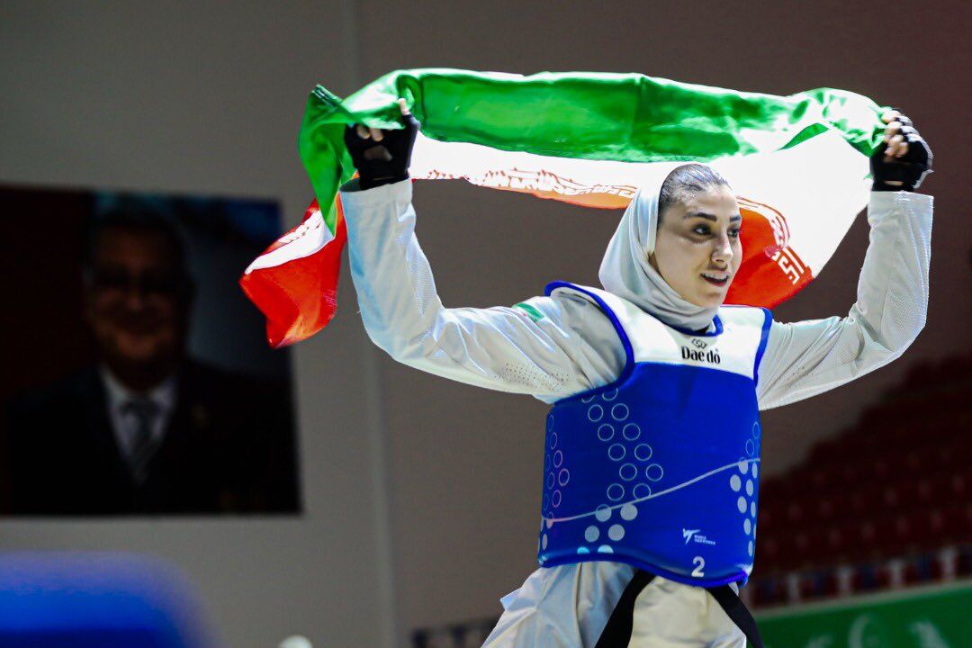 کسب نخستین مدال طلای بانوان ایران در مسابقات جهانی تکواندو