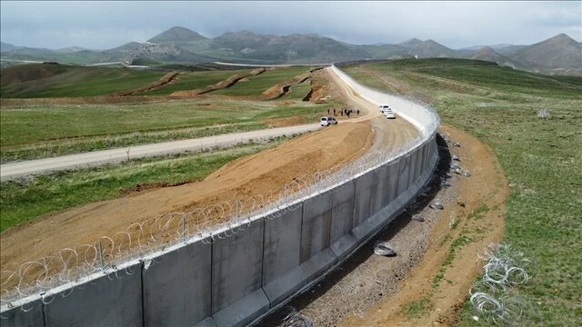 ترکیه: ۹۶ کیلومتر از دیوار مرزی ایران با ترکیه تکمیل شد
