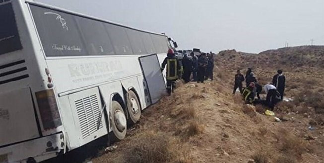 جزییات تصادف اتوبوس زائران ایرانی در جاده سامرا