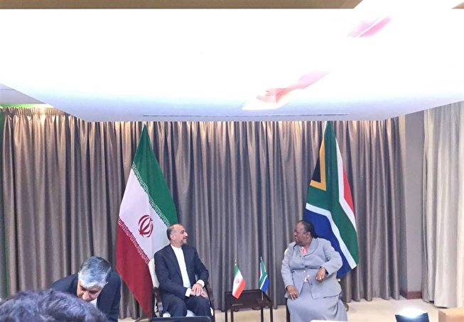 دیدار وزرای‌ خارجه ایران و آفریقای جنوبی