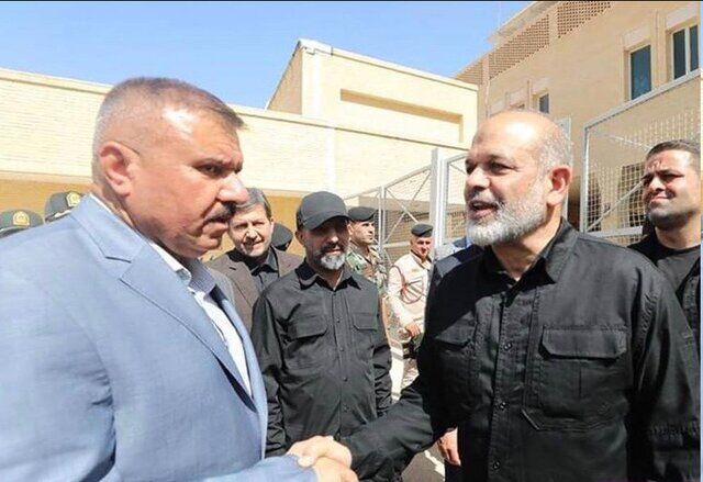 وزیر کشور به همراه همتای عراقی خود وارد کشور عراق شد