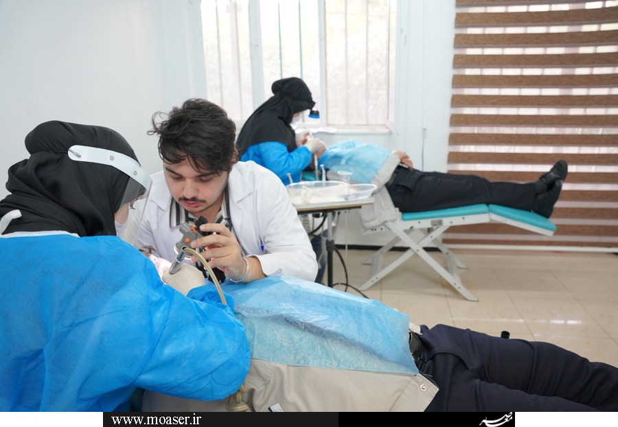 اجرای خدمات دندانپزشکی برای مردم جزیره خارگ