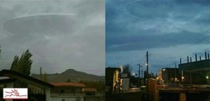 بشقاب پرنده در آسمان اردبیل/جوابیه استانداری +عکس