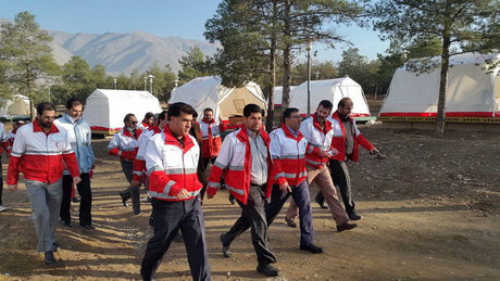 برپایی ۸ اردوگاه برای زلزله ۶.۸ ریشتری در تهران