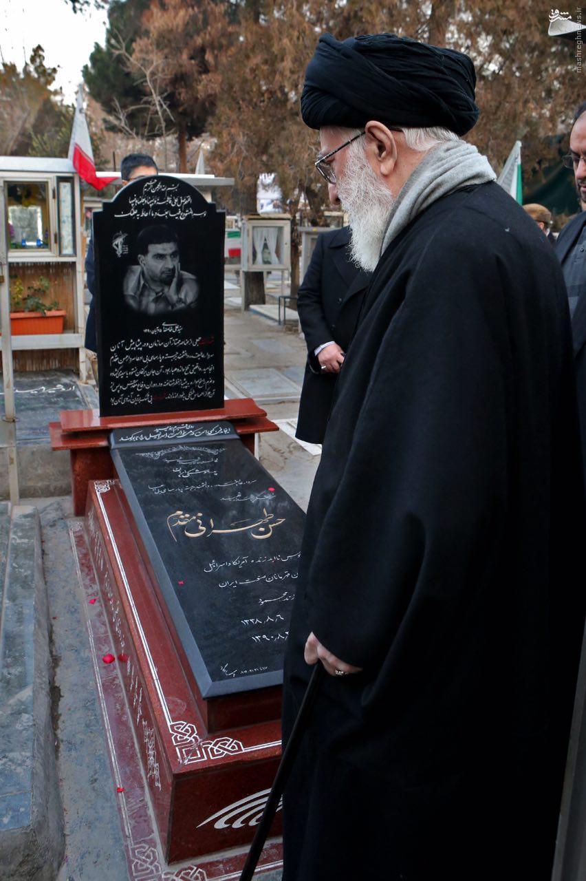 عکس/ حضور رهبر انقلاب بر مزار شهید طهرانی مقدم