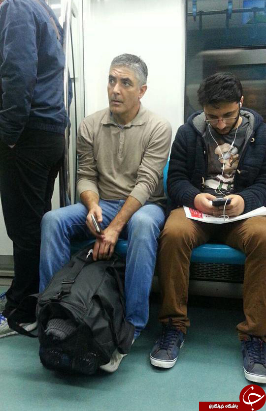 جرج کلونی در مترو تهران + عکس