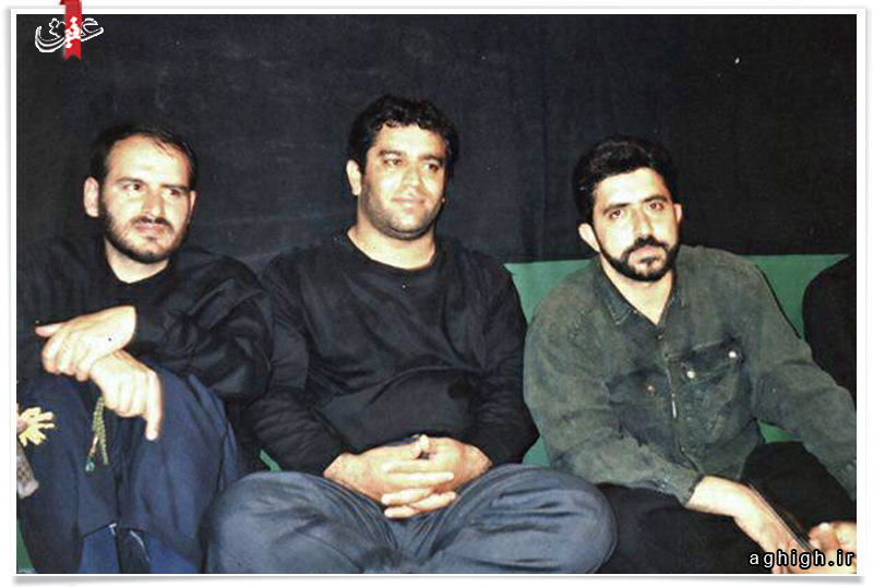 تصویری قدیمی از حاج حسن خلج،حاج محسن طاهری و حاج مهدی توکلی