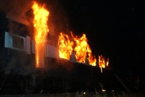 فوری: آتش سوزی در قطار تهران_ورامین