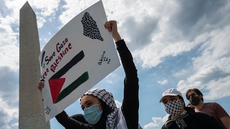 تظاهرات ضد اسرائیلی در ایالات متحده (+عکس)
