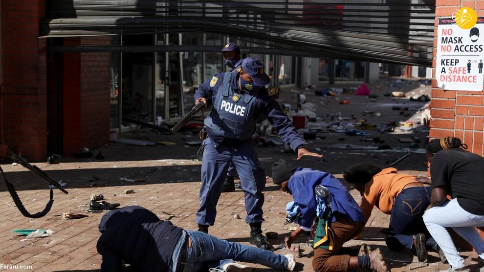 تصاویر| شورش و غارت بی‌سابقه در آفریقای جنوبی