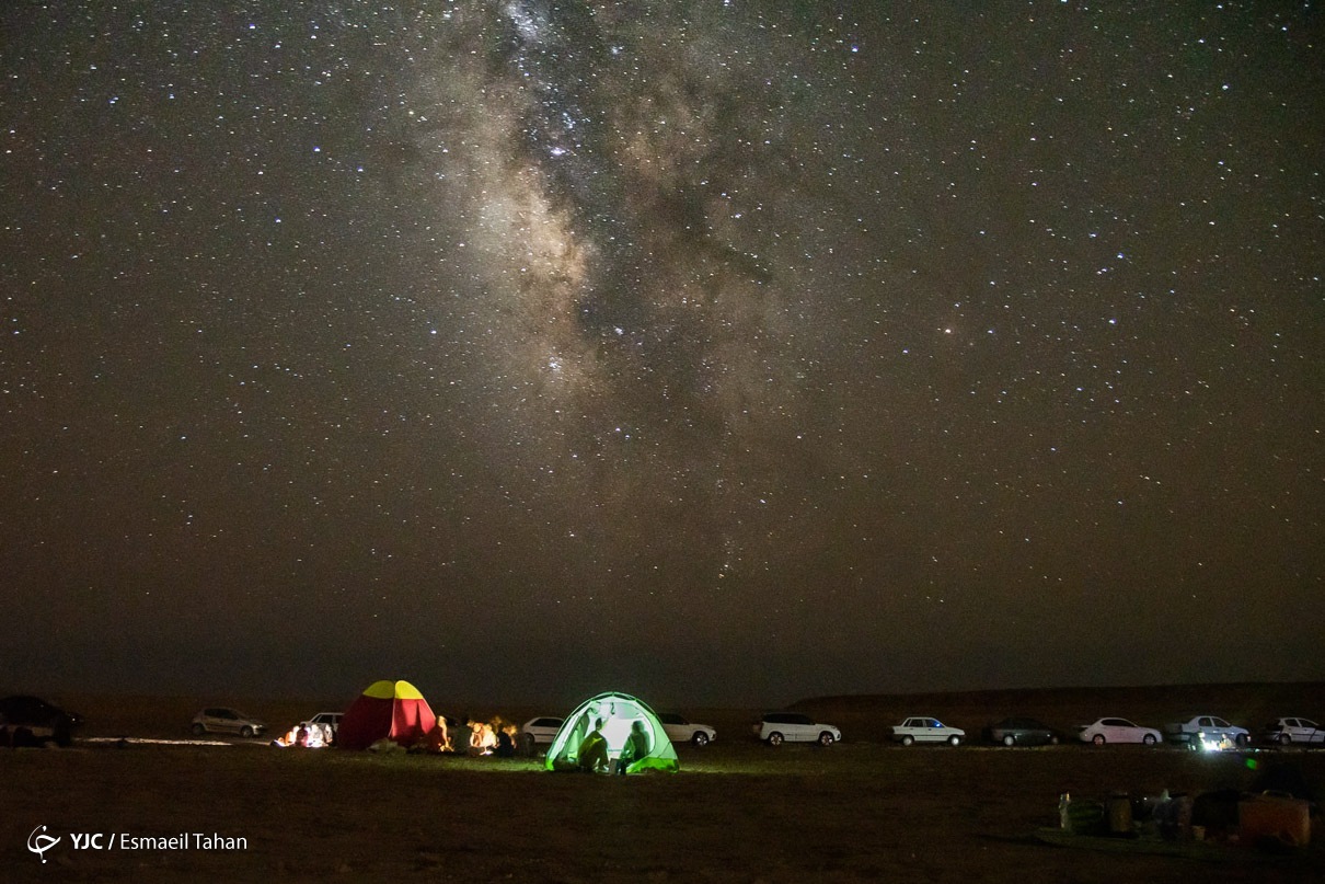 تصاویر | رصدکهکشان در آسمان شب - کویر سمنان