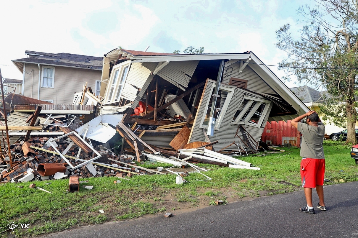 تصاویر | ویرانی‌های طوفان آیدا در لوئیزیانا