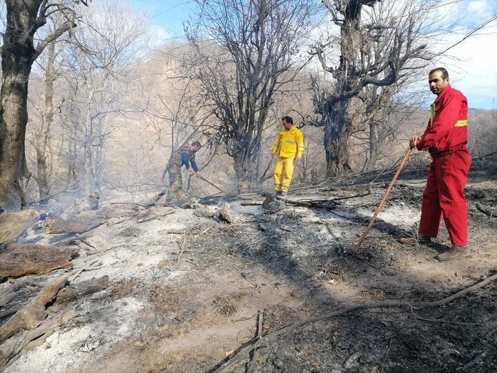 آتش‌ سوزی جنگل‌های گلستان پس از ۶ روز مهار شد