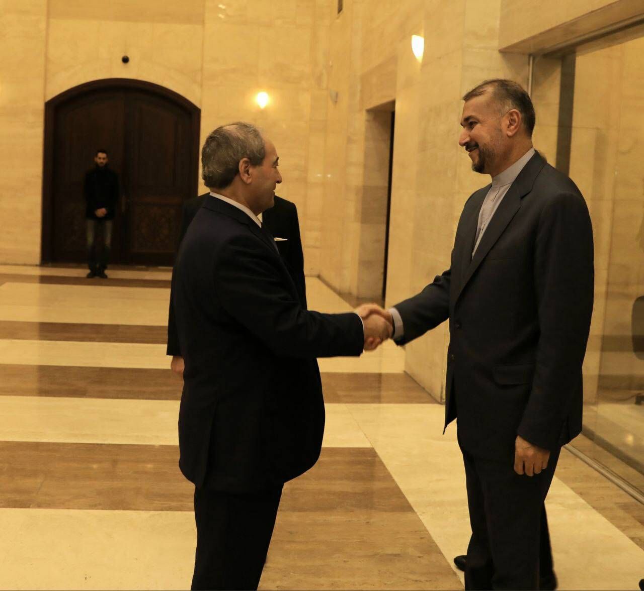 دیدار امیرعبداللهیان و وزیر خارجه سوریه
