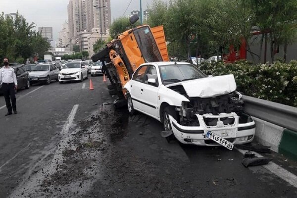 وقوع ۷۰۰۰ تصادف رانندگی در تهران در ماه جاری