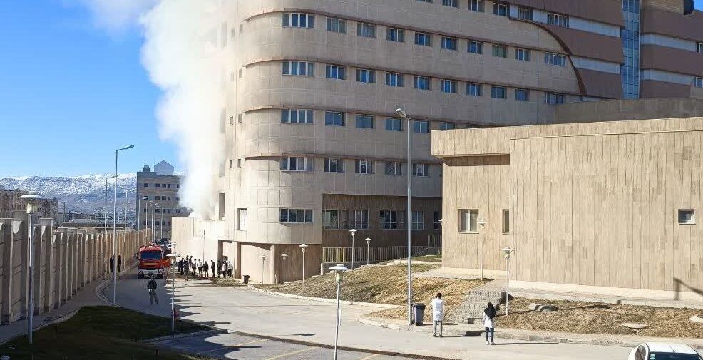 آتش سوزی در بیمارستان شهید جلیل یاسوج مهار شد
