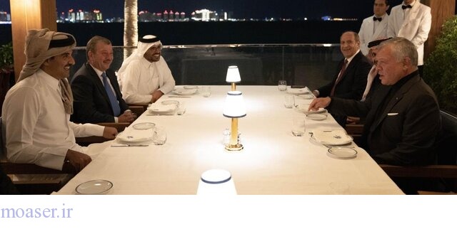 دیدار پادشاه اردن با امیر قطر