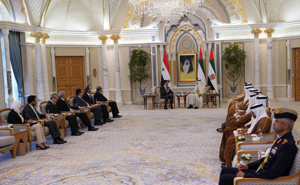 تحولات منطقه و روابط ابوظبی و دمشق؛ محور رایزنی بشار اسد و بن زاید در امارات