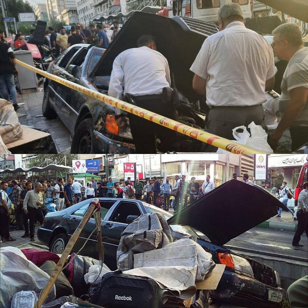 جزئیات تصادف بنز وزارت خارجه در خیابان ولیعصر/ حادثه فوتی نداشت
