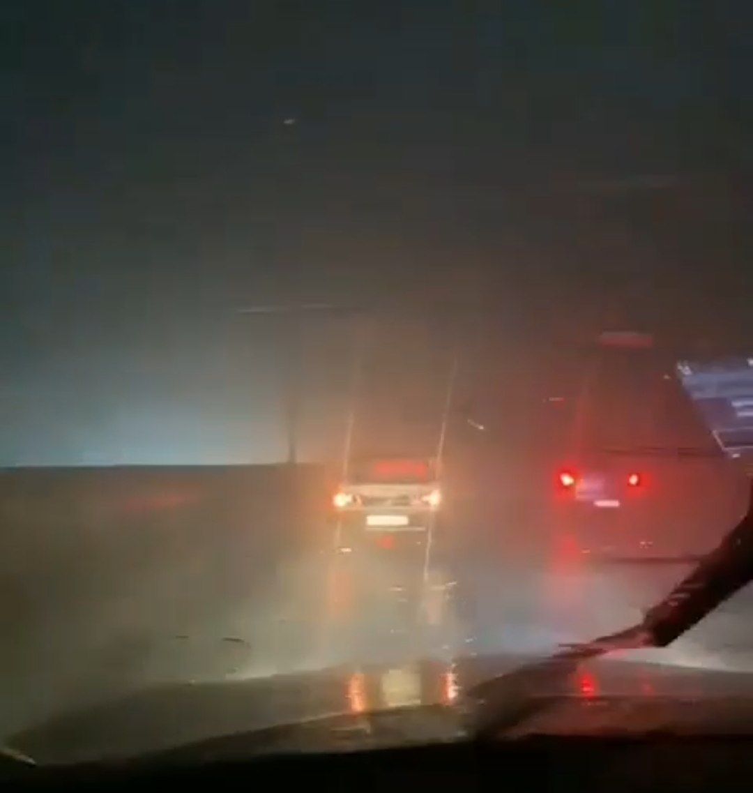 بارندگی شدید آزاده راه تهران _ قم (فیلم)