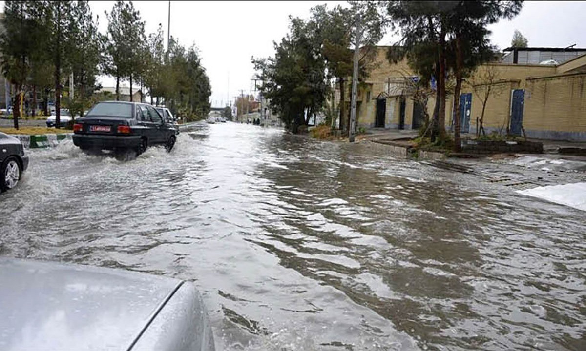 شیراز غرق در آب