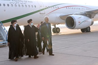 تصاویر| ورود رئیس‌جمهور به فرودگاه دزفول