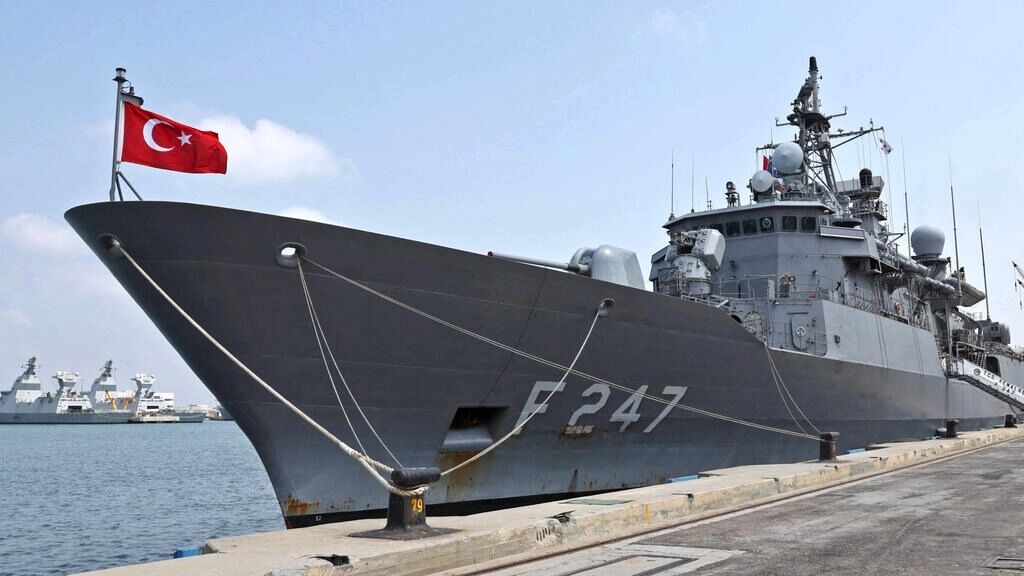 خبرگزاری فرانسه: کشتی جنگی ترکیه در مقر دریایی رژیم صهیونیستی پهلو گرفت