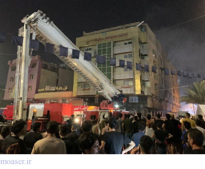آتش‌سوزی هتل در کربلا؛ یک زن ایرانی جان خود را از دست