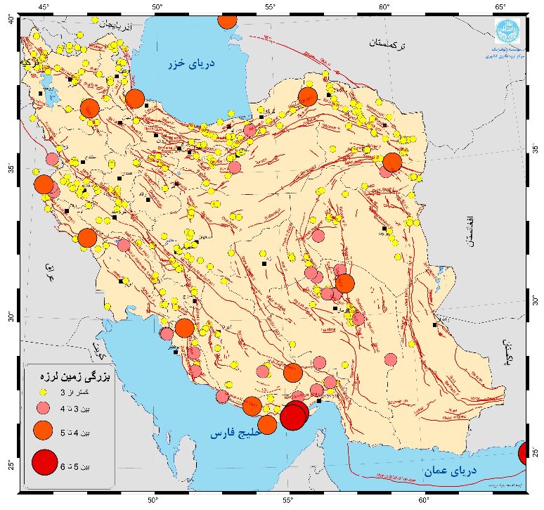 مرکز لرزه‌نگاری: ایران در مردادماه ۱۴۰۱ بیش از ۴۵۰ بار لرزید