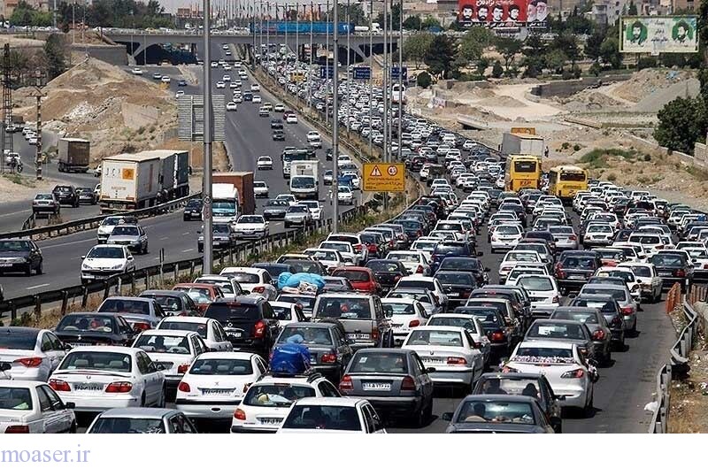 ترافیک سنگین در جاده های البرز 