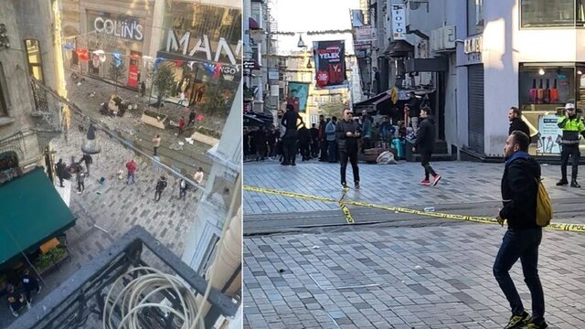 انفجار در خیابان استقلال در استانبول