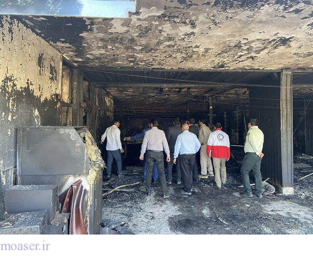 خراسان شمالی / خسارت ۲ هزار میلیارد ریالی در آتش سوزی کارخانه پنبه