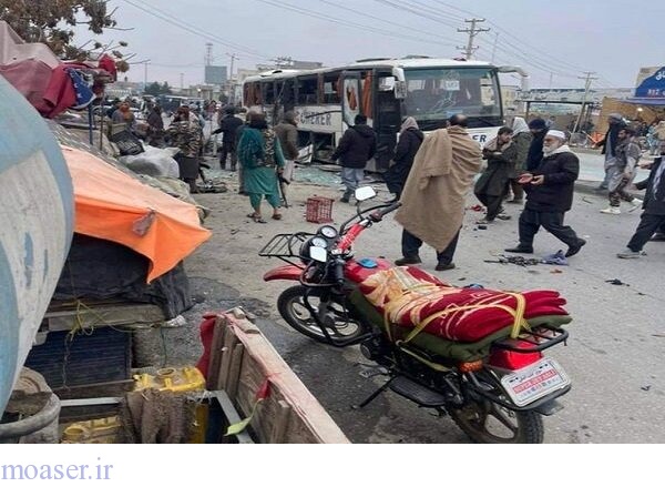 افغانستان/ ۶ کشته و ۱۳ زخمی  در پی انفجار شدید اتوبوس