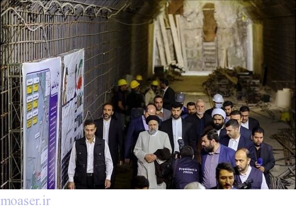 بازدید رئیسی از روند احداث پروژه ملی مترو در اسلامشهر