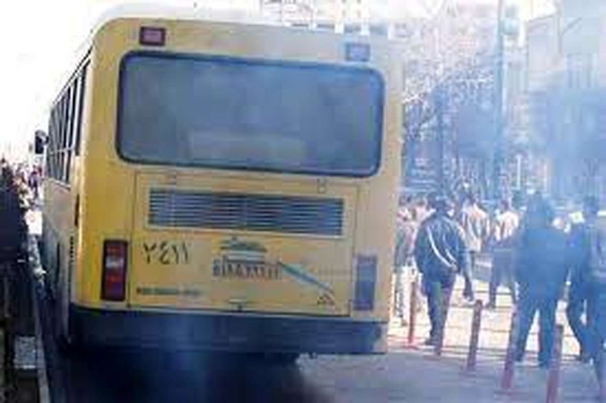 اتوبوس‌های فرسوده و هوای آلوده