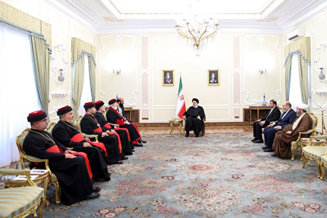 دیدار رئیس جمهور با رهبر جهانی کلیسای شرق آشوری