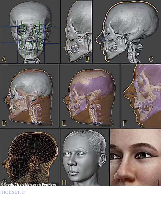 شگفتی هوش مصنوعی در بازسازی  چهره فرعون مصر