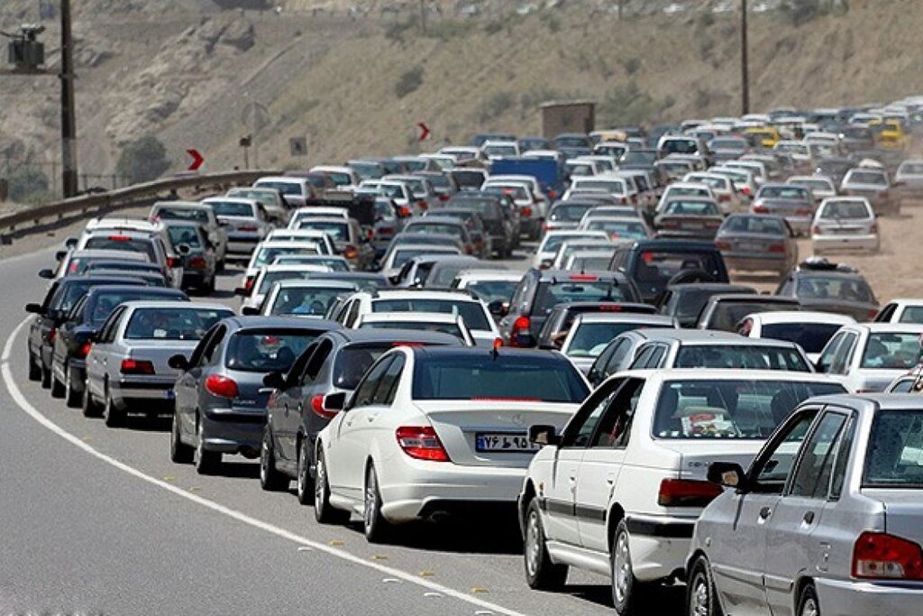 ترافیک سنگین در محور کرج -چالوس