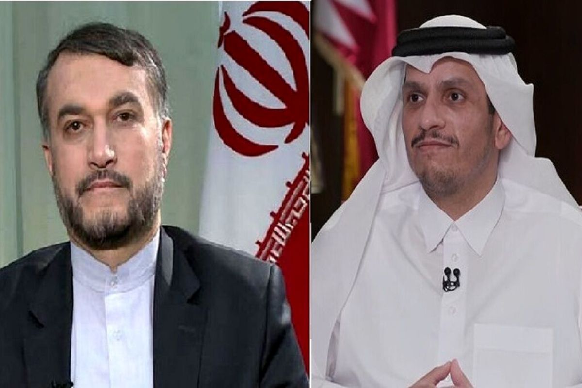 گفتگویی تلفنی وزرای خارجه ایران و قطر