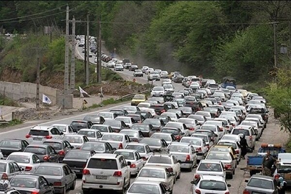 ترافیک فوق سنگین در آزادراه تهران - شمال